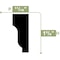 Ekena Millwork WM210 - 1 5/8"H x 5/8"P x 96"L Shingle Moulding, PVC WM210X96SWPV - alternate 4